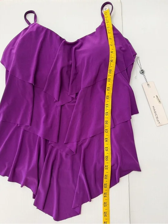 Magicsuit Purple Rita Tankini Swim Top - NWT - 16 - Picture 12 of 12